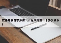 软件开发自学步骤（小程序开发一个多少钱啊）