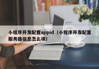 小程序开发配置appid（小程序开发配置服务器信息怎么填）